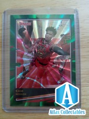 2020-21 Donruss Basketball Cam Reddish Green Laser Parallel #120